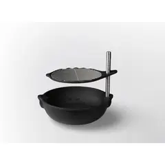 undefined - Parilla de Barbacoa de Carbón Ajustable y Giratoria