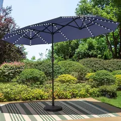 undefined - Sombrilla Grande de Patio de 396.24 cm Doble Cara