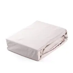 DISTRIHOGAR - Sábana Ajustable Hotel Experience 400 Hilos 100% Algodón Taupe Sencilla