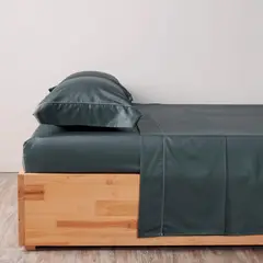 DISTRIHOGAR - Juego De Sábanas 400 Hilos 100% Algodón Menfis Storm Doble