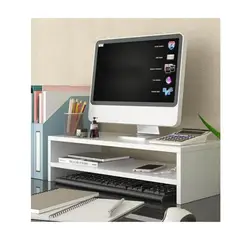 JKASSEM - Soporte Elevador Monitor Base Blanco