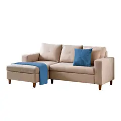 ALL STAR - Sala en L Viena 188X87X76cm Beige Derecha