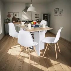 DKO DESIGN SAS - Comedor plegable 75x110x70cm blanco-vienes