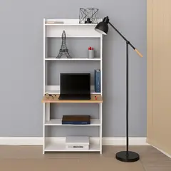 DKO DESIGN SAS - Biblioescritorio Space Plegable Ahorra Espacio 160X64X54 Blanco