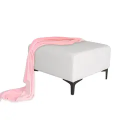 DKO DESIGN SAS - Puff Grande Tipo Otoman Cuadrado 43X60X60 Ovejo Blanco