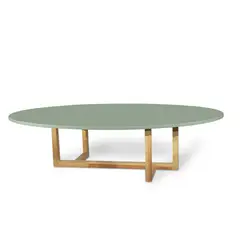 DKO DESIGN SAS - Mesa Ovalada Roma 30X120X60 Verde