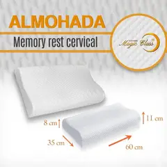 undefined - Almohada Espuma Cervical Suave 60X11 Cm