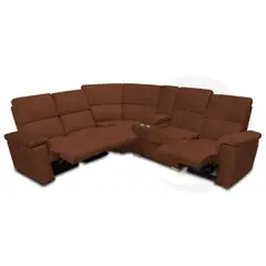 undefined - Sala Moderna Oma 245X80X90Cm Café Microfibra