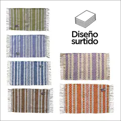 DIB - Tapete De Baño Dhurrie Madrid 45X75 Cm Color Surtido