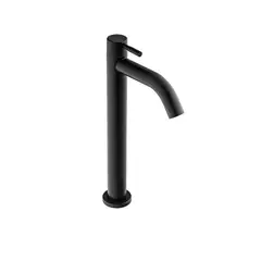 CORONA - Grifería Lavamanos Sencilla Alto Vera, Negro Mate