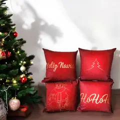 HOGARETO - Cojines De Navidad Set X 4 Incluye Rell 4Cj-567
