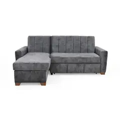 HOGAR VENECIA - Sala L Reclinable Apolo Derecho 92x220x160 Gris