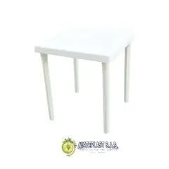 undefined - Mesa Plástica Polietileno Cuadrada 74X74Cm