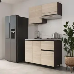 SOCODA - Cocina Oslo 120x52 Izq 2g Wen/are