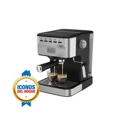 BLACK+DECKER - Cafetera Espresso Semi-automatica EM0312-0SDLA
