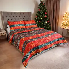 HOGARETO - Edredón Cubrelecho Navidad Unifaz Cama Doble - 8117