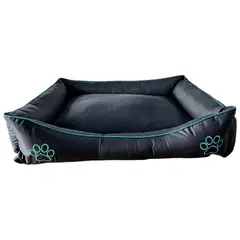 INTERPET - Cama Soft Polar Gigante Negro Verde