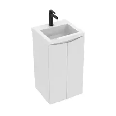 FIRPLAK - Mueble De Baño Rh Davinci A Piso Blanco Con Lavamanos Oslo 48X43 Cm