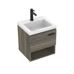 FIRPLAK - Mueble De Baño Polock Mitte Con Lavamanos Oslo 48X43 Cm