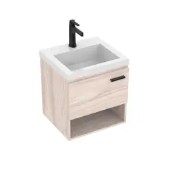 FIRPLAK - Mueble De Baño Polock Soder Con Lavamanos Oslo 48X43 Cm