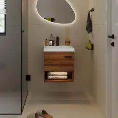 FIRPLAK - Mueble De Baño Polock Gracia Con Lavamanos Oslo 48X43 Cm