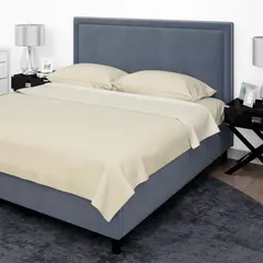 CANNON - Juego Sabanas 300 Hilos Sencillo 100%Alg Beige