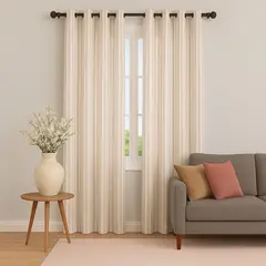 JUST HOME COLLECTION - Set de 2 Cortina Velo 150x220 cm Ojálate Provenza