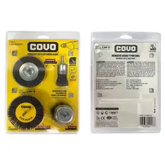 COVO - Juego de Cepillos Ondulados por 4 Piezas