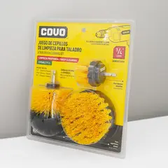 COVO - Juego de Cepillos de Limpieza para Taladro Espiga de 1/4 Pulgada