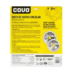 undefined - Disco Corte Madera Sierra Circular 12 Pulgadas 40 Dientes Covo