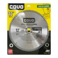 COVO - Disco Corte Aluminio 12 Pulgadas 80 Dientes