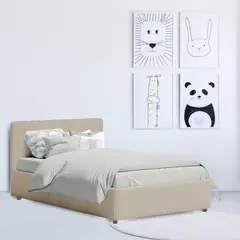 EKONOMODO COLOMBIA - Cama Baul Infantil Doble 140x190x120 + Colchon Pillow Taupe