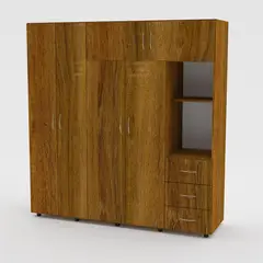 HOMEGLAMOUR - Closet Gigante Café 180x187x50