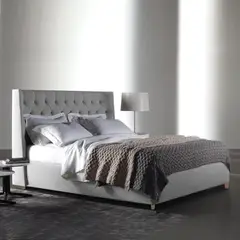 EKONOMODO COLOMBIA - Combo Cama con Colchon Pillow Doble 140x190x140 Marfil Gris Perla