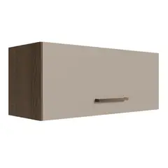 MADESA - Estante Superior Organizador 80 cm Blanco/Crema Mueble Aéreo para Sala Oficina Biblioteca o Garaje