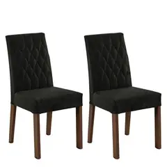 MADESA - Set x2 Sillas de Comedor 4256 Marrón/oxford