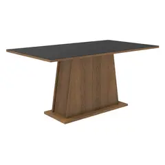 MADESA - Mesa de Comedor Rectangular 5364 Marrón/negro