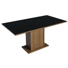 MADESA - Mesa de Comedor Rectangular 5275 Marrón/negro