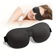GENERICO - Antifaz 3d para Dormir Premium Negro
