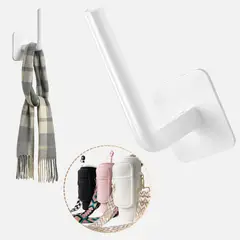 GENERICO - Gancho Perchero Adhesivo de Pared Multifuncional Blanco