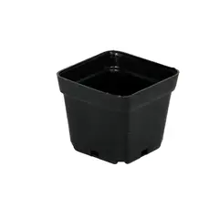 RIPCOL - Matera Plástica Cuadrada 7x7x7cm Negro