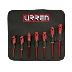 URREA - Juego de Destornilladores 7 Piezas Dieléctricos Industriales