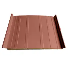 HUNTER DOUGLAS - Cubierta Sándwich 52.5 cm Ancho Aluzinc de 0.50 mm Pintura Poliéster Óxido Corten Aislam Poliuretano 30mm