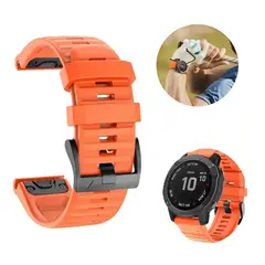 GENERICO - Correa Pulso para Reloj Garmin Fenix 5x/5x Plus Naranja