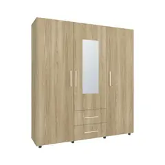 RTA DESIGN - Closet Grayson Espejo 200X180X49 Rta Madera Natural Eu Wengue