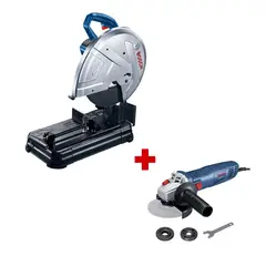 BOSCH - Tronzadora 14 Pulgadas 2300W GCO 230 + Minipulidora 4-1/2 Pulgadas 710w 5/8 Pulgadas GWS 700