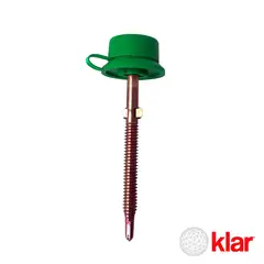 KLAR - Set x10 Unidades De Fijaciones Cresta Alta Verde