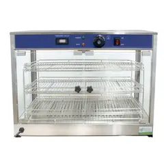 FULLER - Vitrina de Calefaccion para Alimentos Comercial 70cm Hbw 2p