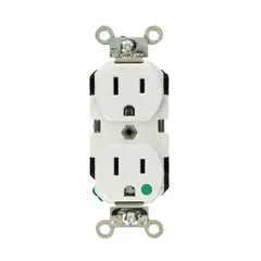 LEVITON - Toma Corriente Doble Grado Hospital 8200 Tradicional