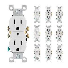 LEVITON - Toma Corriente Doble 5320 Línea Tradicional x 10